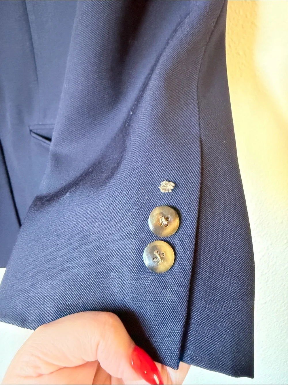 Vintage Givenchy Navy Double-Breasted Blazer